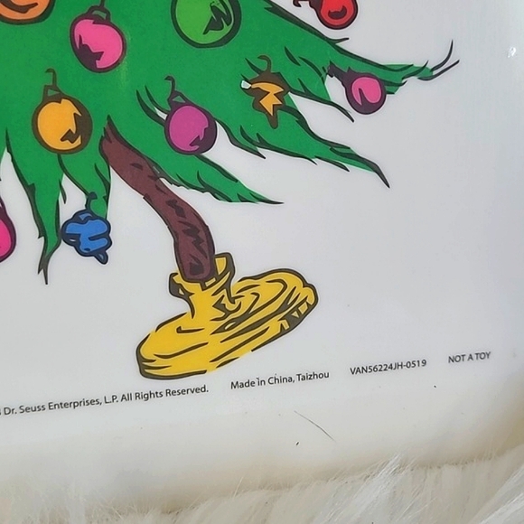 2018 The Grinch Who Stole Christmas Bistro Plastic Serving Platter Collectible - Picture 7 of 14